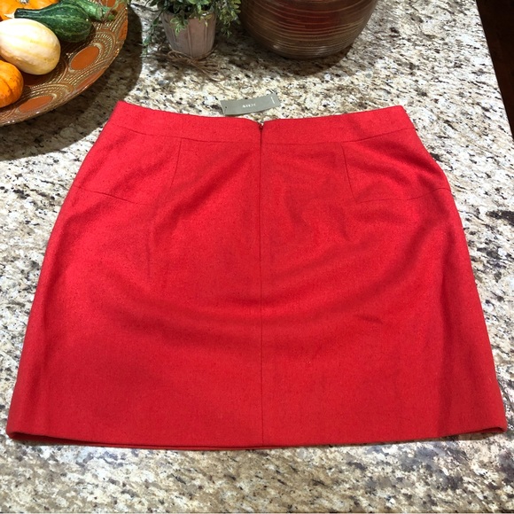 J Crew Orange Tangerine Wool Blend Mini Skirt 12 - Picture 7 of 7